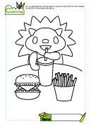 Coloring for Children: Eating