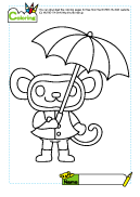 Coloring for Children: Rainy Day